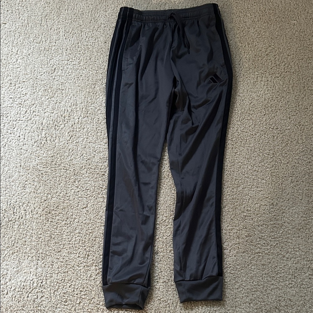 Men's Black & Gray Adidas Joggers